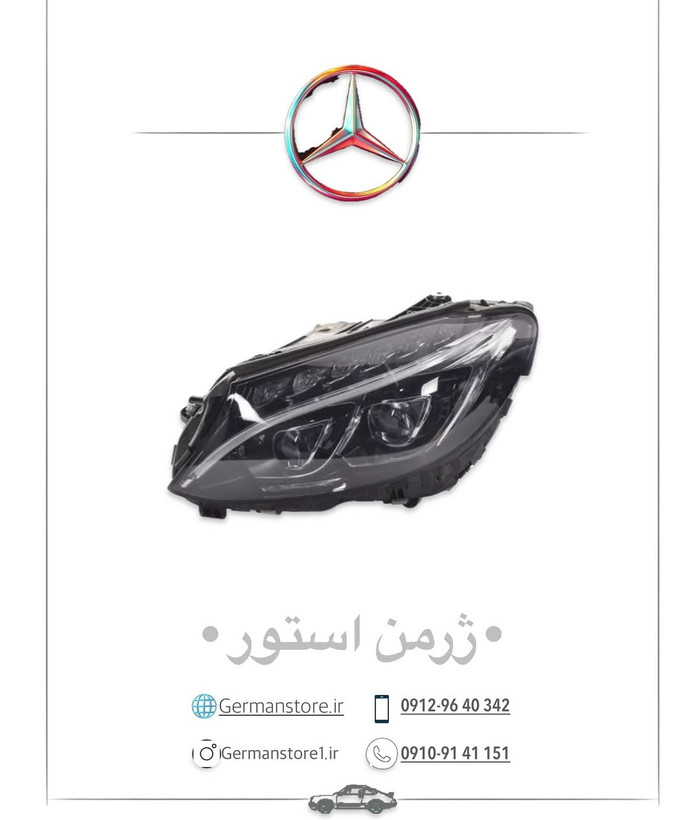 چراغ جلو مرسدس بنز اورجینال benz